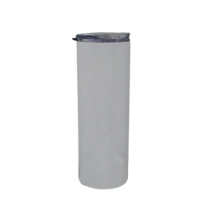 White 15oz Skinny Stainless Steel Tumbler