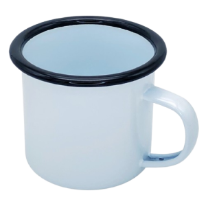 Sublimation Mug Enamel Black Rim - Single